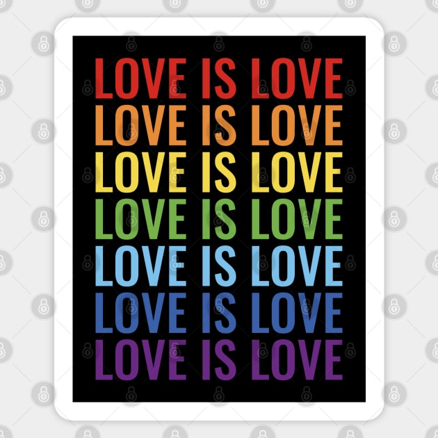 Love is love Sticker by ShirtBricks